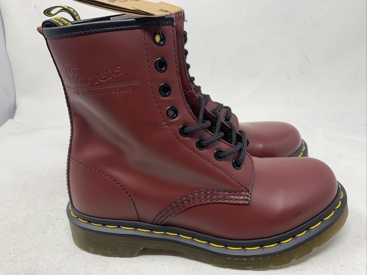 Dr. Martens 1460 Smooth Leather Cherry Red Women Size 6 (DD535) | eBay