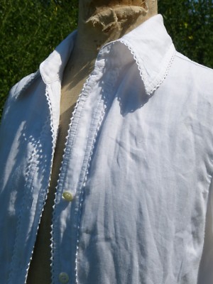 Robe Chemise Manteau ESCADA Taille 36 - Blanc En Ramie - Occasion Très Bon État