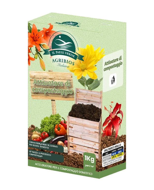 Agribios Il Paese Verde Attivatore acceleratore Compostiera compostaggio 1 kg