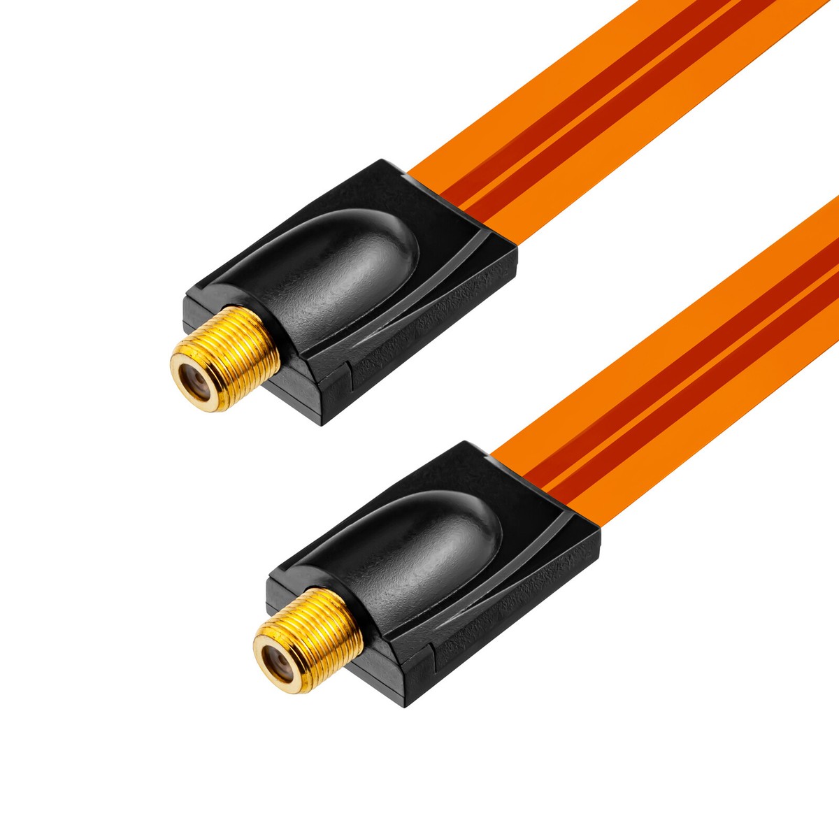 Cable Pasaventanas Sat Cable Plano Dorado HD Cable Coaxial