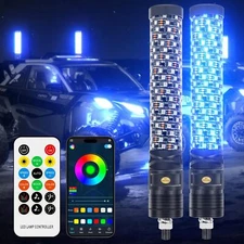 1ft Fat LED Spiral Whip Light Antenna For Polaris RZR XP 4 1000 Turbo RZR 900