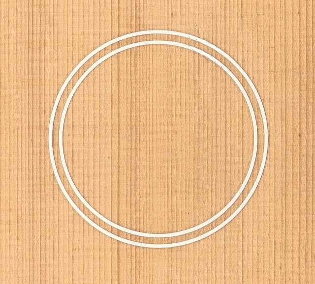 SOPRANO UKULELE ROSETTE,SOUND HOLE, WATERSLIDE DECAL/STICKER (HB216