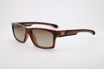 NEW CHAMPION CU6019 C03 BROWN HORN AUTHENTIC SUNGLASSES 56-18