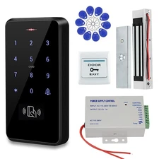 Stand-Alone Waterproof Door Access Control System Kit with 180KG/350lbs Elect...