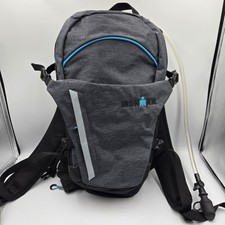 IRONMAN Hydration Hiking Running Backpack Black Blue Includes A 2L pouch