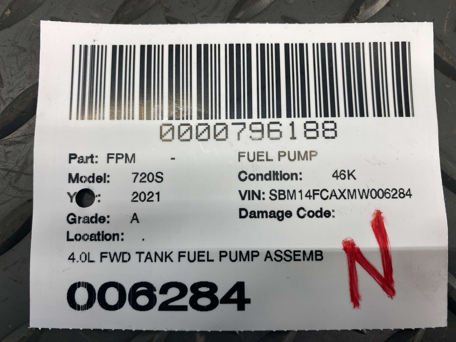 McLaren 720S 2018-2023 Fuel pump P/N 14K0079CP