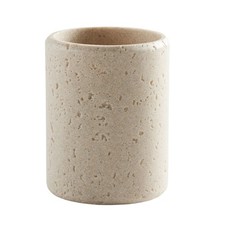 Faux Stone Toothbrush Holder Space-Saving Design Sleek  Stylish Compact