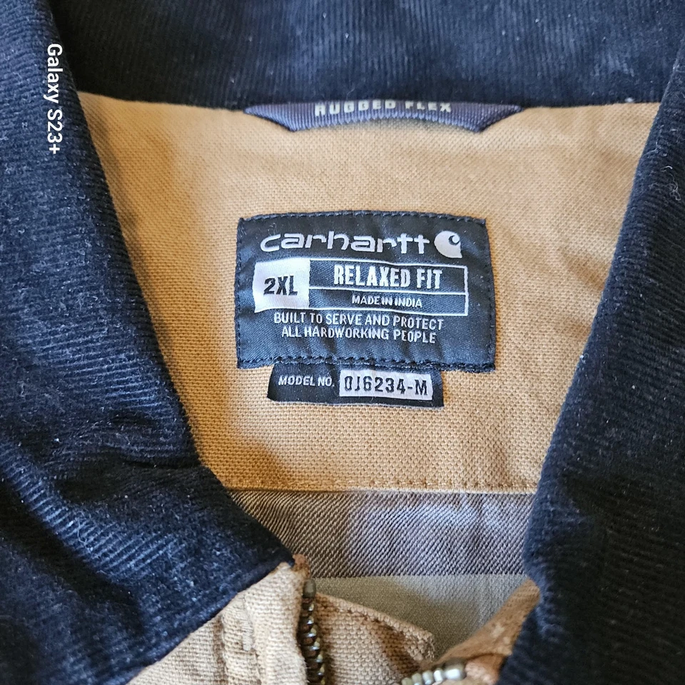 Chaqueta Rara Detroit Carhartt 2024 Forrada Calce Relajado Para Hombre M 0J6234 Foto 3 de 4