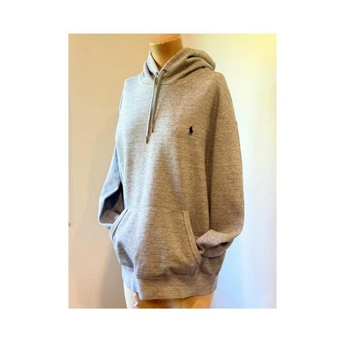 Polo Ralph Lauren Gray| Heather Hoodie | Vintage Style Pullover Sweatshirt| Men video thumbnail