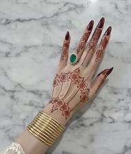 Both Hand Henna Tattoo Sticker for Woman /Mehendi