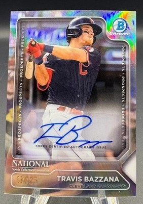 2025 BOWMAN CHROME REF NSCC TRAVIS BAZZANA AUTO RC #d 17/25 POSSIBLE GEM MINT 10