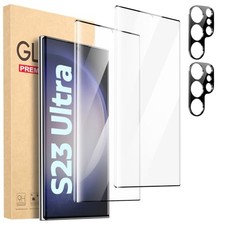 2 2 Pack Screen Protector  Camera Lens Protector for Galaxy S23 Ultra 9H Glass