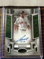 2024 Topps Tier One Baseball Ceddanne RAFAELA Green Auto Break Out BOA-CR /49