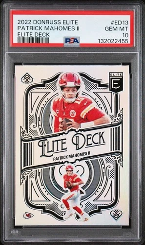 2022 Donruss Elite Patrick Mahomes Elite Deck SSP PSA 10 Gem Mint KC Chiefs