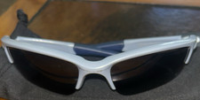 Oakley quarter jacket, gray frame, navy ear, socks and nose pads, black lenses