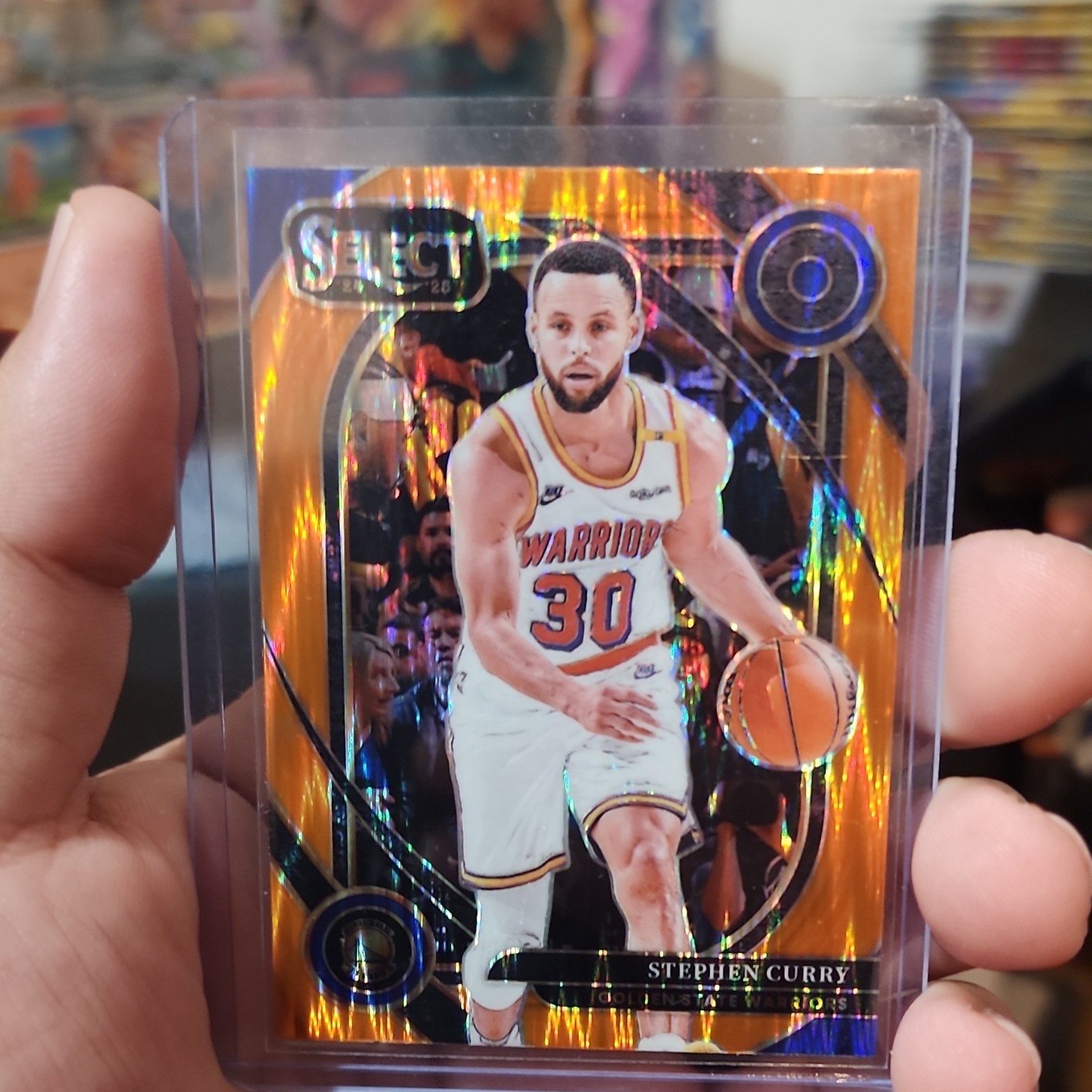 Panini 2024-25 Select Courtside Stephen Curry Warriors #209 Orange Flash Prizm