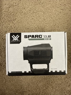 Vortex SPARC Solar Red Dot Sight 22mm Black Picatinny Mount Waterproof