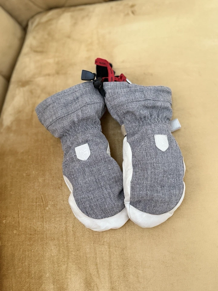 Guante de esquí Hestra Patrol Gauntlet para mujer talla 7 de cuero gris - Excelente Foto 3 de 4