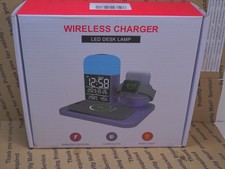 Wireless Charger for iPhone - 9 in 1 Charging Station Multiple Devices PURPLE