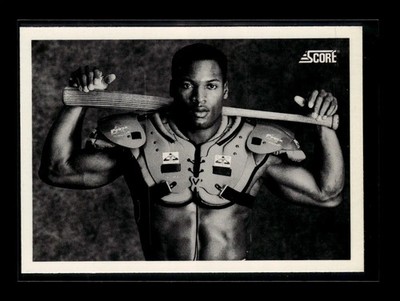 Bo Jackson 1990 Score #697 (FB/BB) B&W