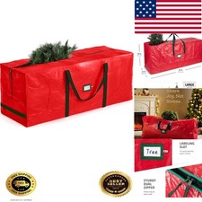 9 Ft Large Christmas Tree Storage Bag - Fits 9 Ft Artificial Trees - Plastic,...