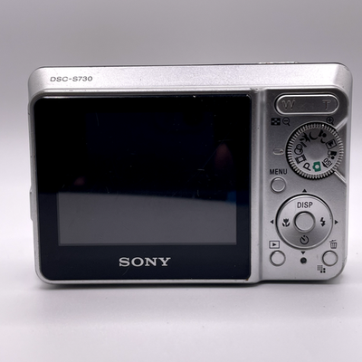 Sony Cyber-shot DSC-S730 7.2MP Digital Camera Silver – For Parts