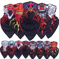 Cosplay Face Mask Neck Gaiter Skull Cover Motorcycle Scarf Headwear Helloween