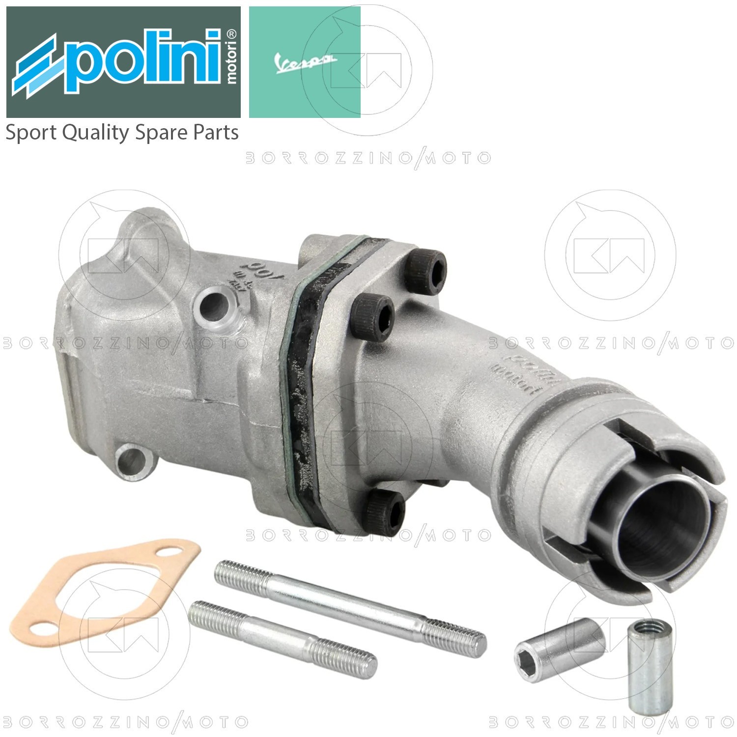 KrüMmer 19/19 Polini Aspiration Lamellen 2 LöCher Vespa 50 125 Special ET3-image