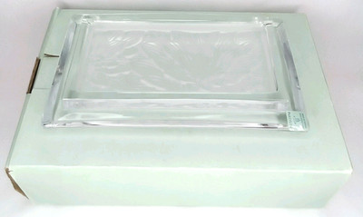 Vintage PartyLite 2000s Candle Holder & Original Box Chrysanthemum Pillar Tray