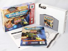 Micro Machines 64 Turbo N64 Complete CIB! Very Good Condition w/ RARE Car & Reg!