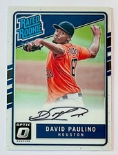 2017 Donruss Optic Rated Rookies Signatures #RRSDP David Paulino Auto!