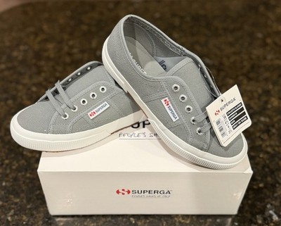 Superga  Womens 2750 Cotu Canvas Sneakers | Gray Dk Sage | Authentic New SIZE 6
