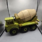 Vintage Mighty Tonka Mixer Cement Truck Lime Green Tandem Axle RARE 1970s