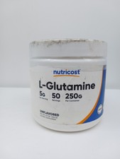 Nutricost L-Glutamine Powder 250 Grams - 50 Servings, Non-GMO, Gluten Free