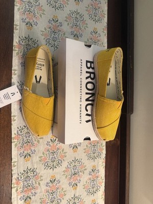 Bronca Women Alpargata Dark Yellow Flat Shoes, Size 6.5, New