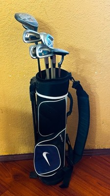 Small Nike Golf Bag With A Driver, Wood, Putter, And 5 Irons | eBay
