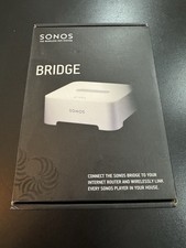 Image of Sonos Bridge Wireless Zone Bridge Multi Room Hub White & Power Cable.