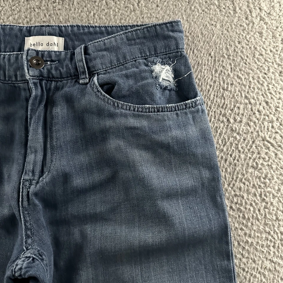 Женские джинсы Bella Dahl синие размер 26 средняя посадка сужающиеся искусственно состаренная хлопковая смесь - Изображение 4 из 4