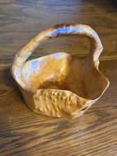Stunning Burl Wood Basket, Rustic, Great Craftsmanship