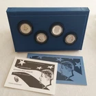 2014 50th ANNIVERSARY KENNEDY SILVER 4-COIN SET — WITH OGP & COA