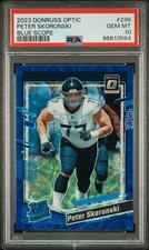 2023 PANINI DONRUSS OPTIC BLUE SCOPE #296 PETER SKORONSKI ROOKIE RC PSA 10