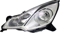Scheinwerfer Links FüR Citroen DS DS3 C3 II 2009- Halogen H1 H7 Schwarze Blende