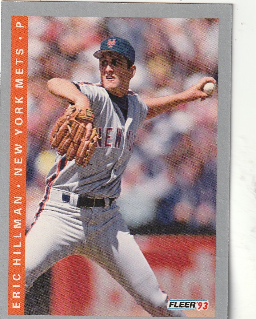 FREE SHIPPING-MINT-Eric Hillman 1993 Fleer #87 New York Mets