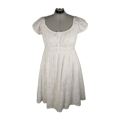 Torrid White Boho Midi Dress Size 2 Milkmaid Coquette Peasant Beach Wedding  | eBay