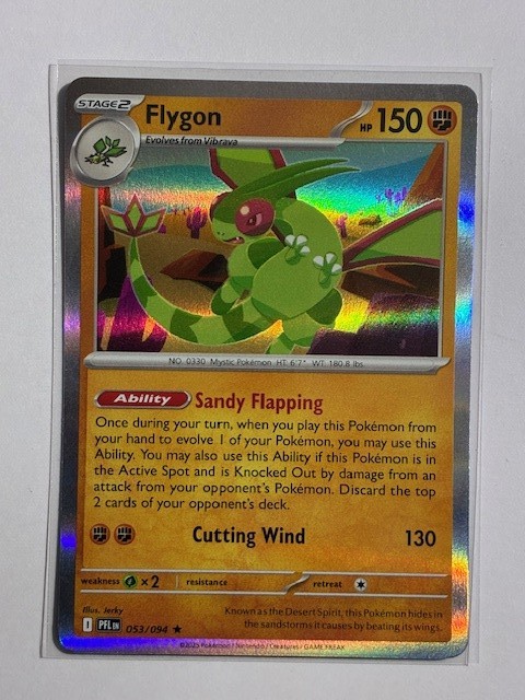 Flygon 053/094 Rare Phantasmal Flames Pokemon Holo Near Mint