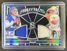 2024 Panini Spectra Dan Marino Jim Kelly Rivals Jersey Hyper #/75