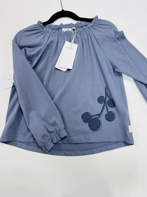Sanetta Pure Kids Long Sleeve Tee - Slate Blue - 4Y
