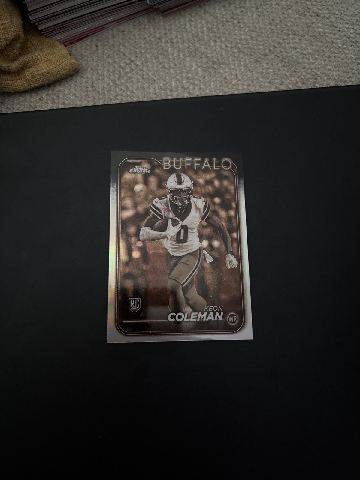 2024 Topps Chrome - Rookies Keon Coleman #209 Sepia Refractor (RC)