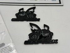 11-26 Dodge Challenger Charger Sixpack Six Pack Fender Emblem Decal Badge Black