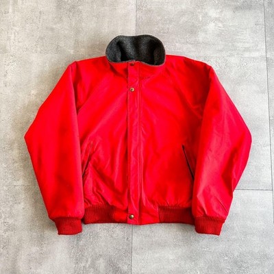 Vintage 1980s REI Gore-Tex Red Fleece Lined Bomber Jacket USA Made M